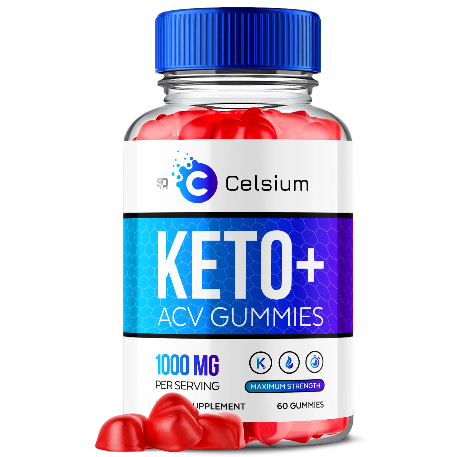Celsium Keto ACV, Celsium Keto ACV Gummies Advanced Weight Loss (60 Gummies)