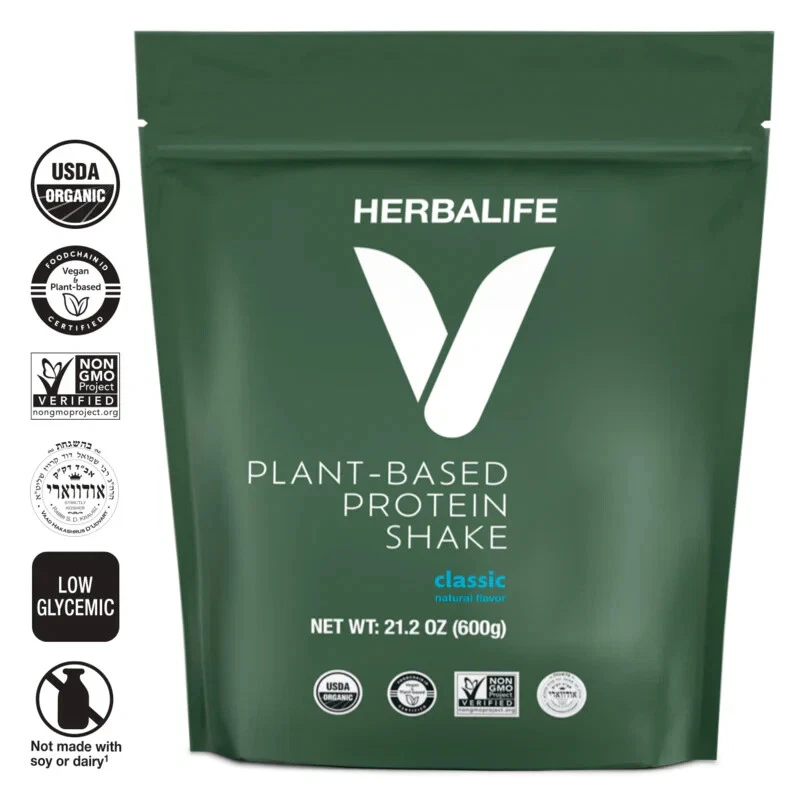 HERBALIFE V Plant-Based Protein Shake | 20 Servings | 20g Organic Protein