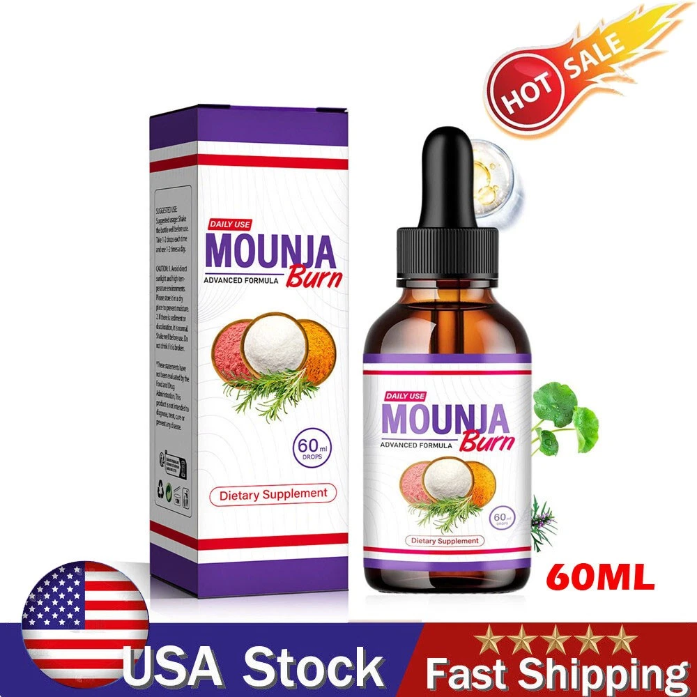 Mounja Burn Dietary Supplement Drops for Weight Loss Fat Burning Liquid Formula⚡