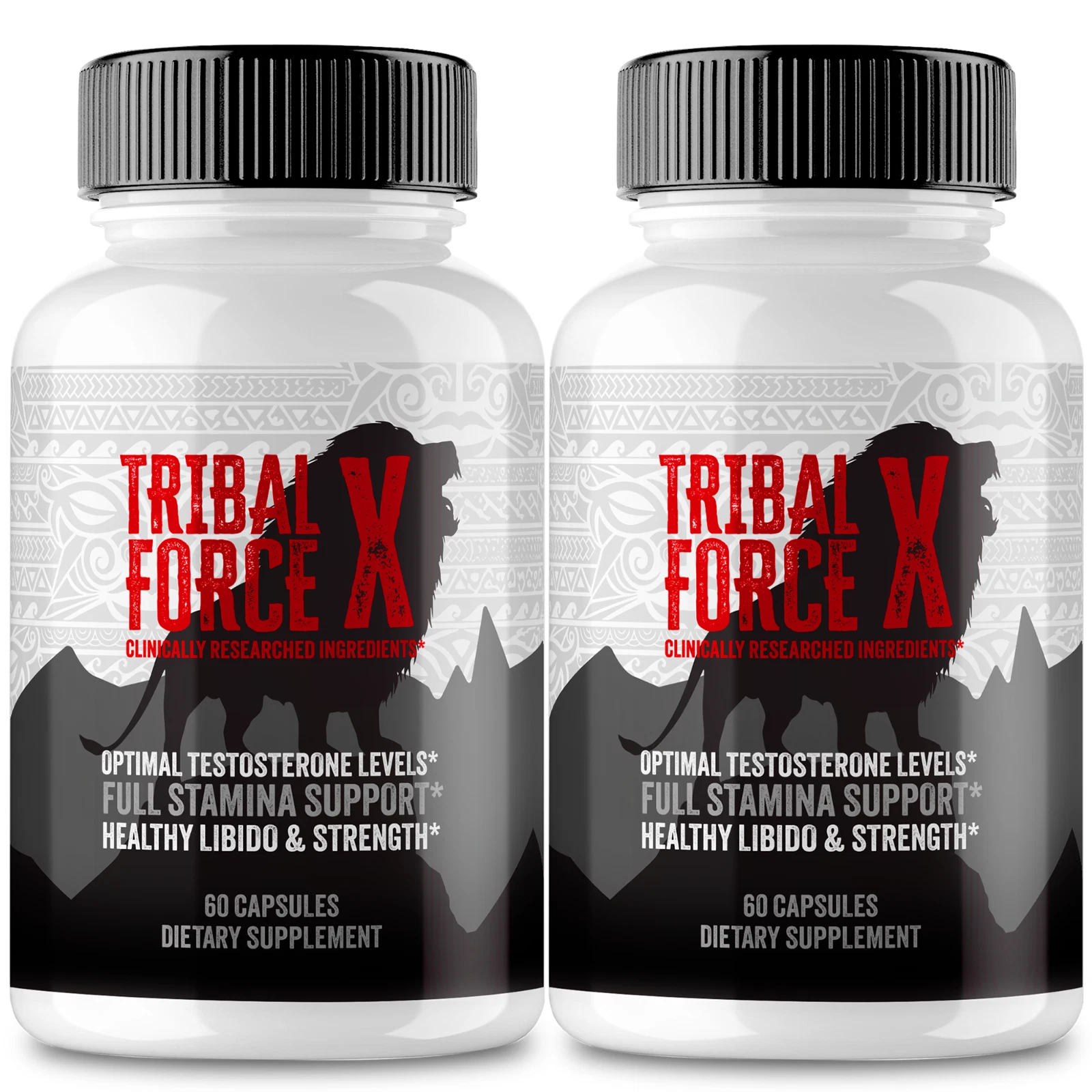 (2 Pack) Tribal Force X Men Support Capsules, TribalForce X Pills (120 Capsules)