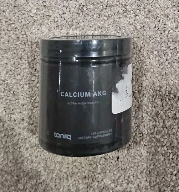 Toniiq Calcium AKG Ultra High Purity 120 Count Exp 5/2026