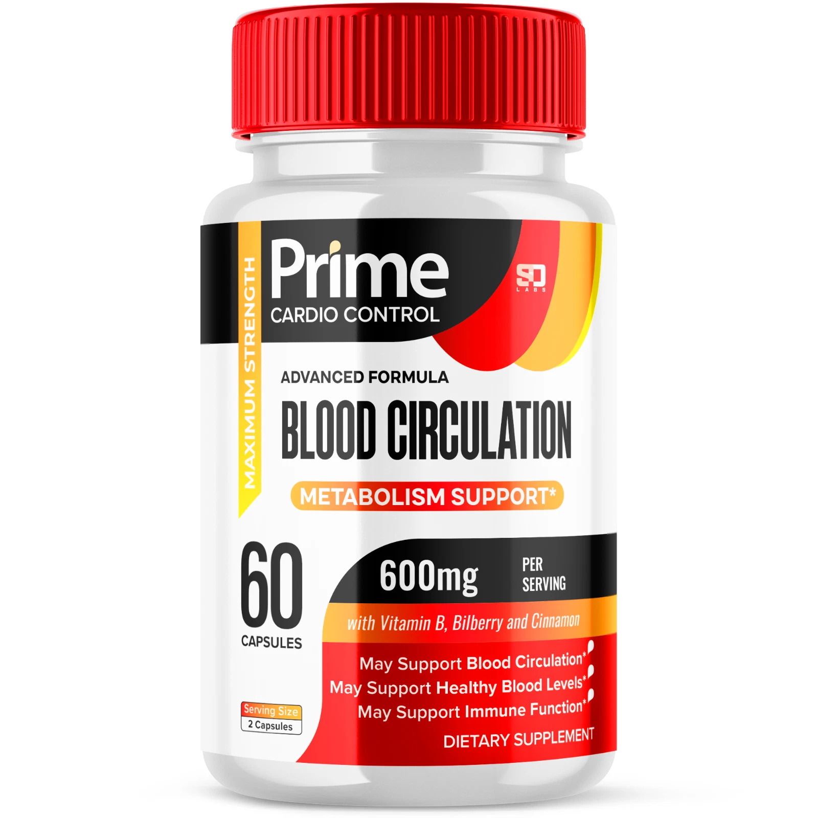 Prime Cardio Control Pills - Supports healthy blood sugar & circulation (1 Pack)