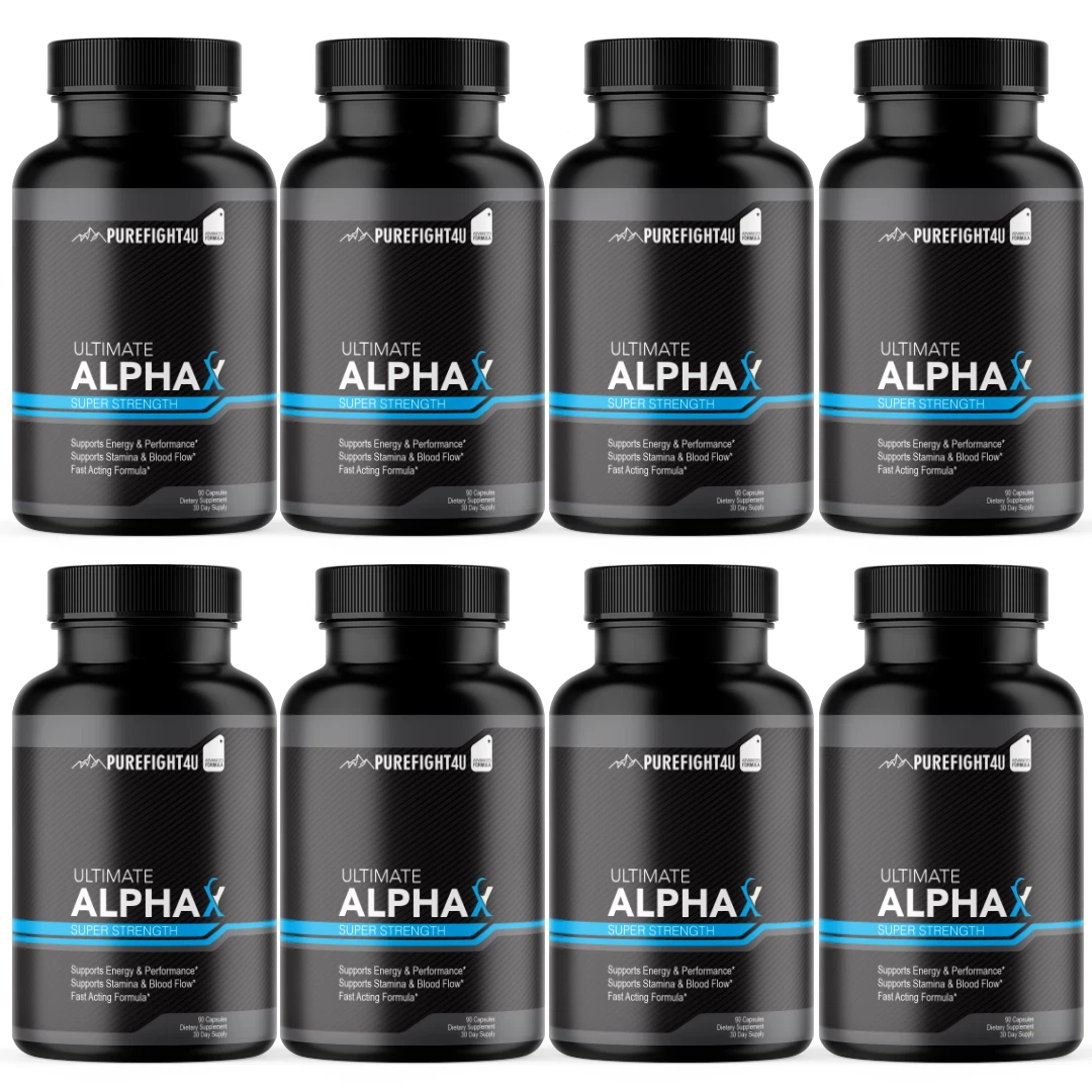 Ultimate Alpha X Super Energy & Performance Supplement 90 Capsules - 8 Bottles