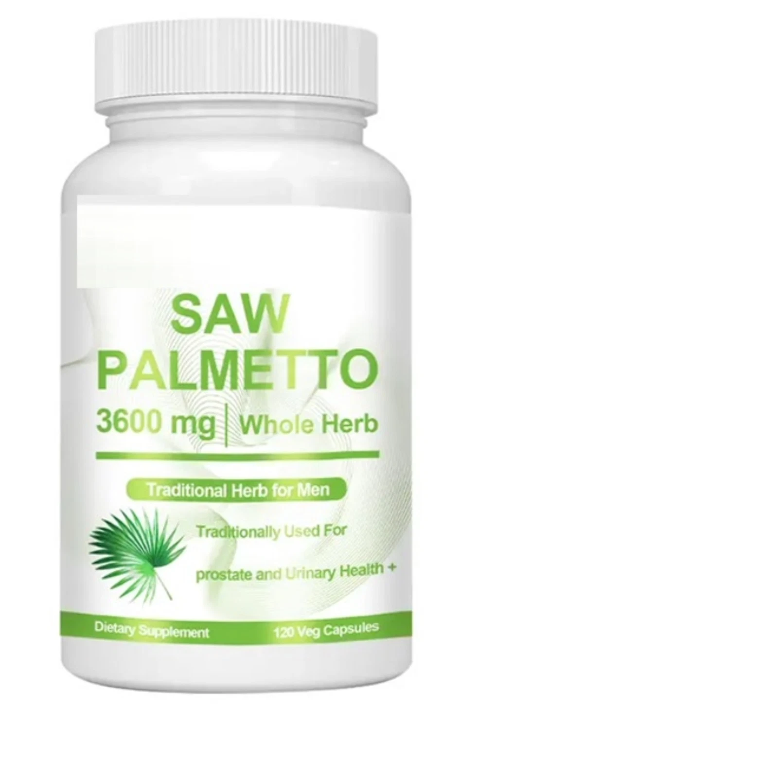 Saw Palmetto 3600mg 120 Caps Gluten Free/No Soy