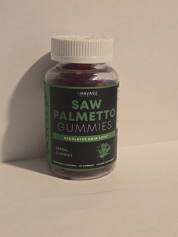 Havasu Nutrition, Saw Palmetto Gummies Raspberry 60 Gummies Free Shipping Sealed