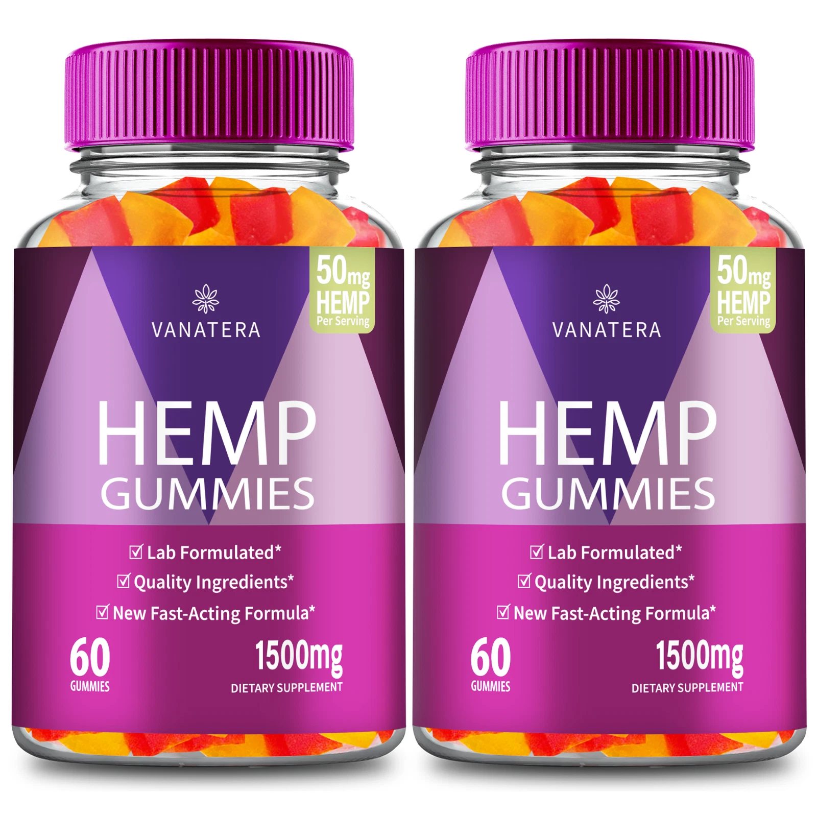 (2 Pack) Vanatera Gummies, Vana Tera All Natural Health & Wellness Support Gummy