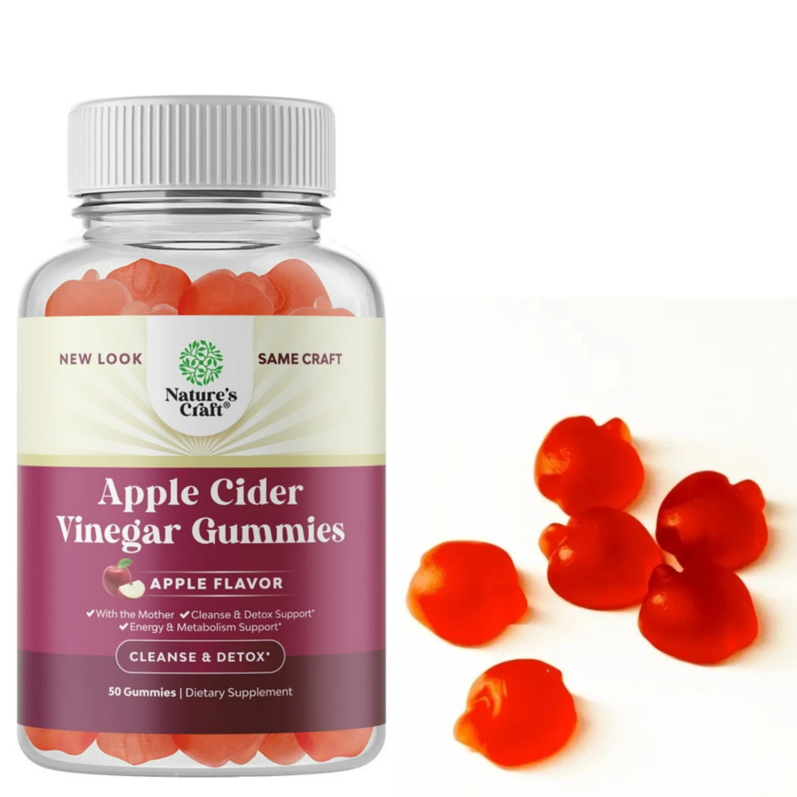 Gomitas para adelgazar de Vinagre de Manzana Quema Grasa Perder Peso Natural