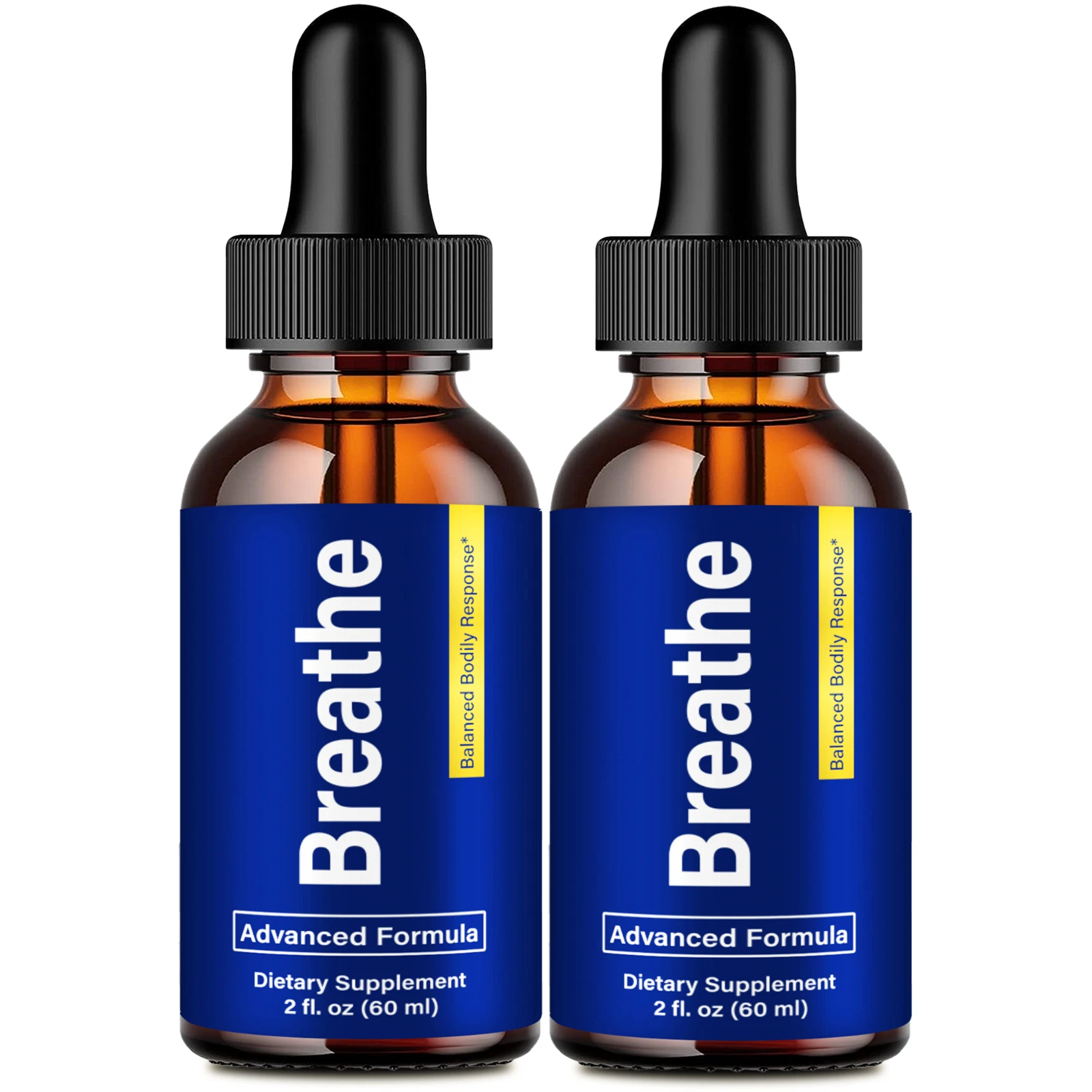 (2 Pack) Breathe Drops, Clears Excess Mucus & Opens Up Airways Support Droppers