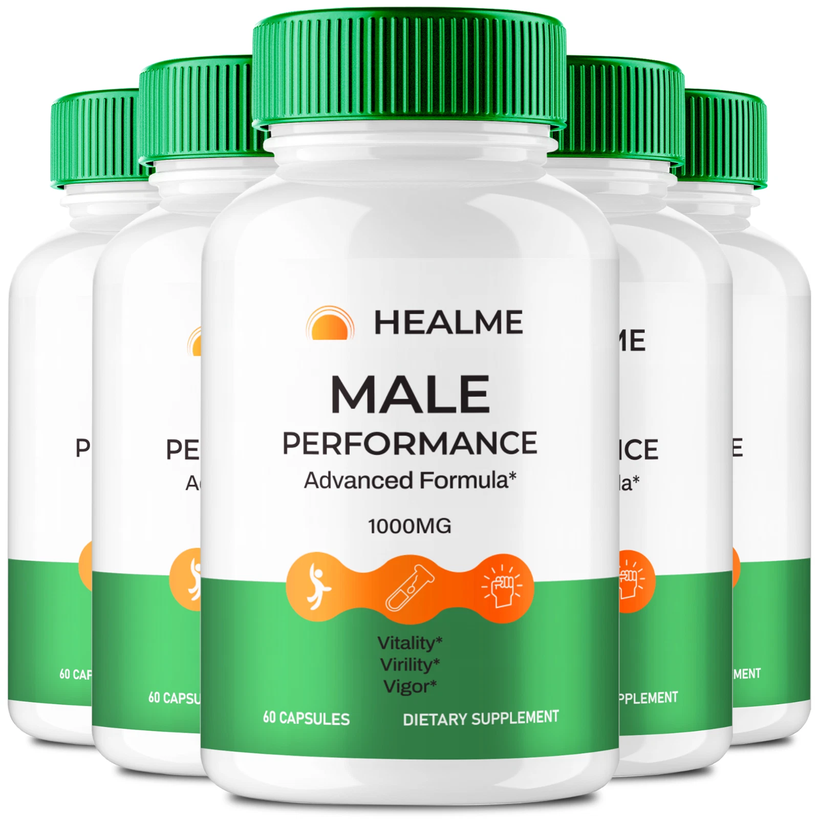 (5 Pack) Heal Me Men Capsules, HealMe Men Health Support Supplement Pills
