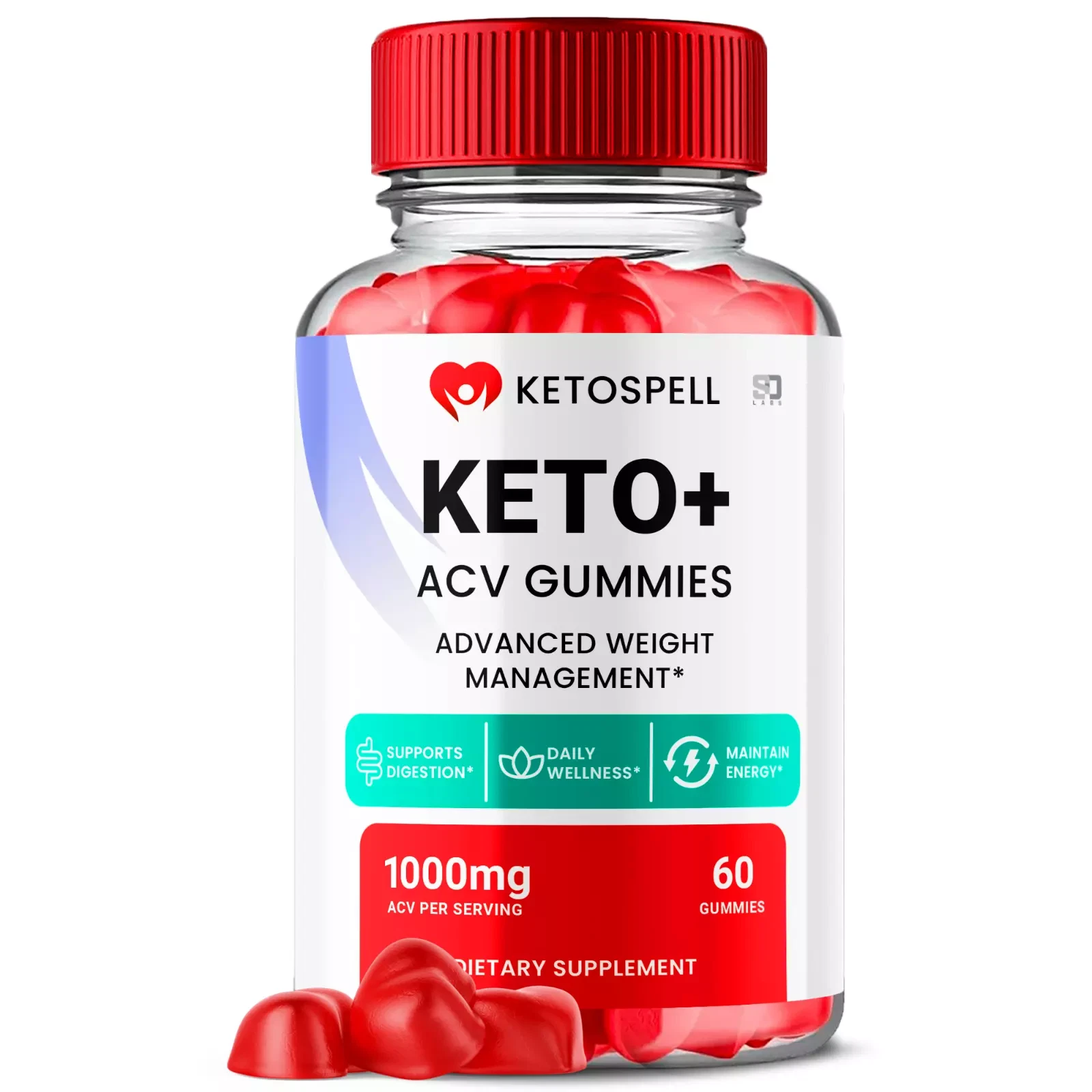 Ketospell Keto ACV Advanced Weight Loss Gummies - Enhances Metabolism (1 Pack)