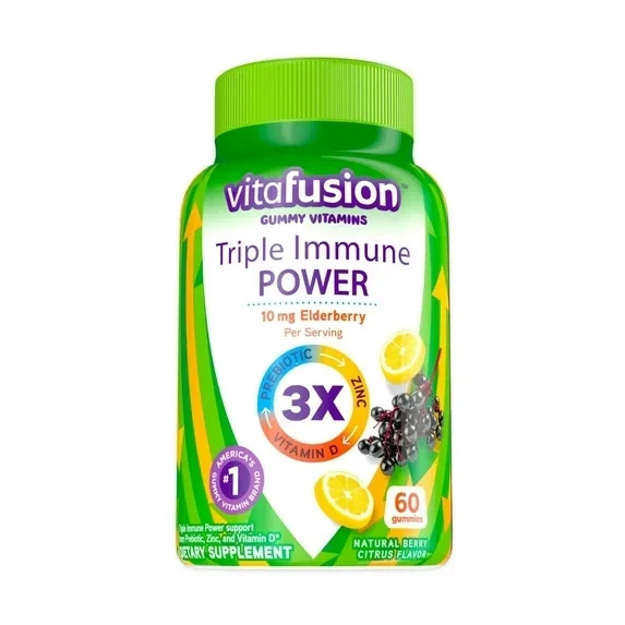 Vitafusion Triple Immune POWER Gummy Vitamins- 60ct