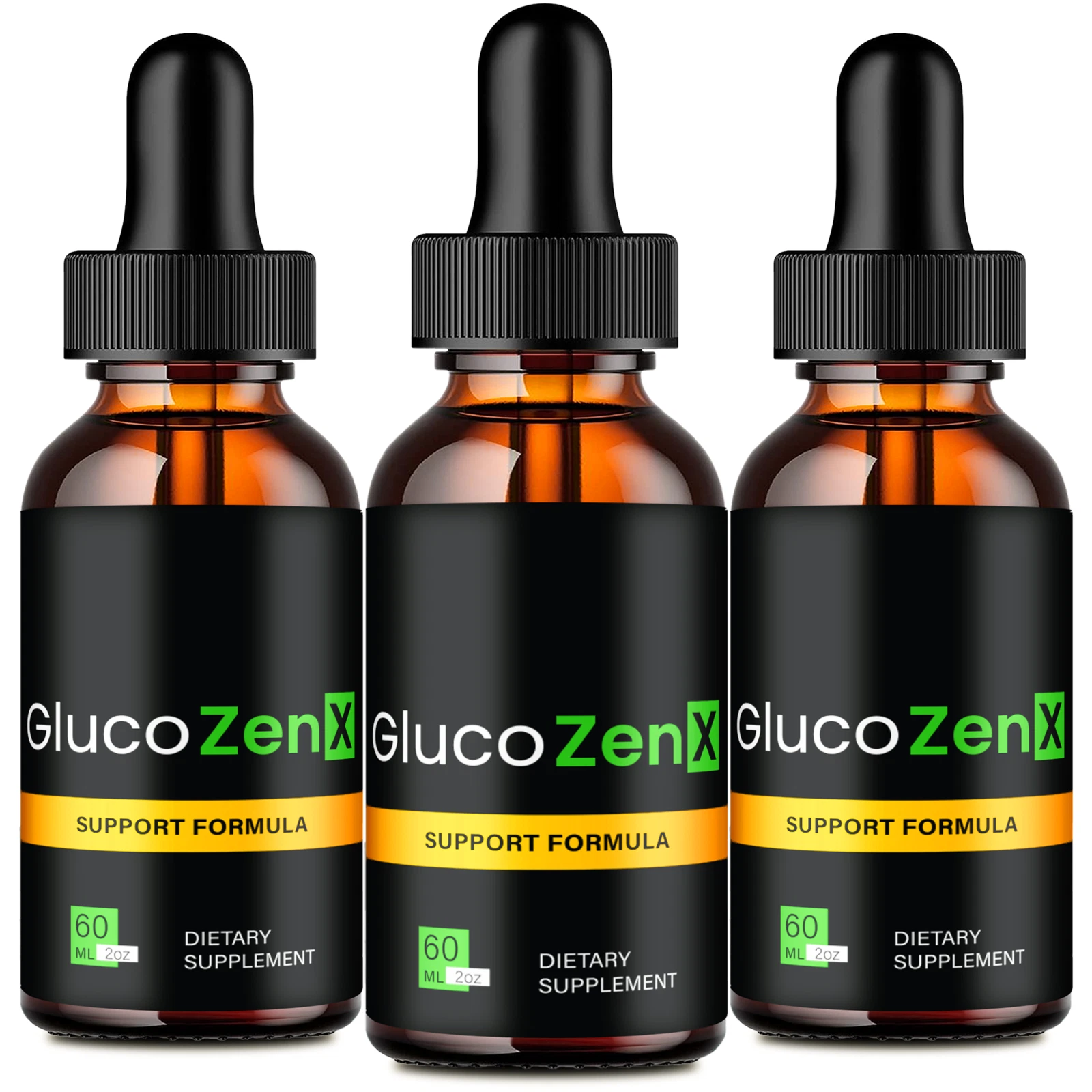 (3 Pack) GlucoZenX Advanced Blood Drops for Healthy Circulation & Stable Levels