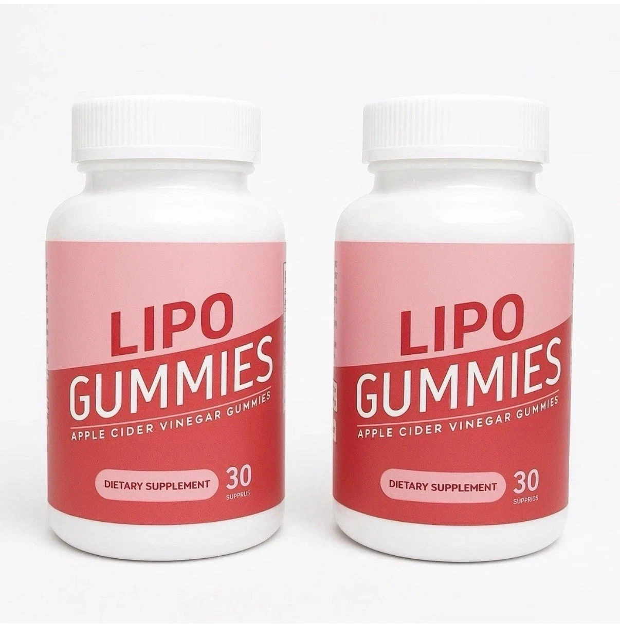 2 x Lipo Gummies Apple Cider Vinegar Gummies 30 Count Each New/Sealed
