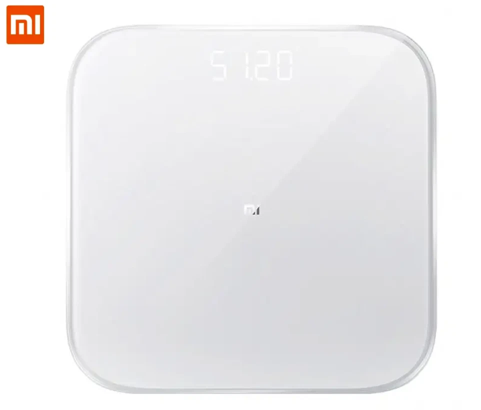 Xiaomi mi Smart Scale 2 Weight Loss Test Health with Mi Fit App, White