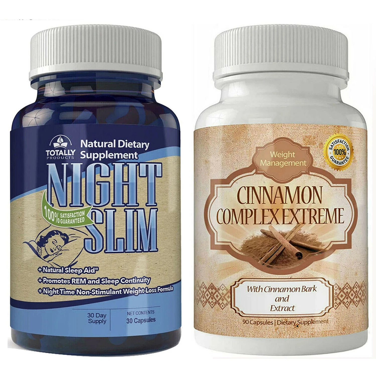 Night Slim Fat Burner & Cinnamon Extract Healthy Weight Loss Dietary Supplements