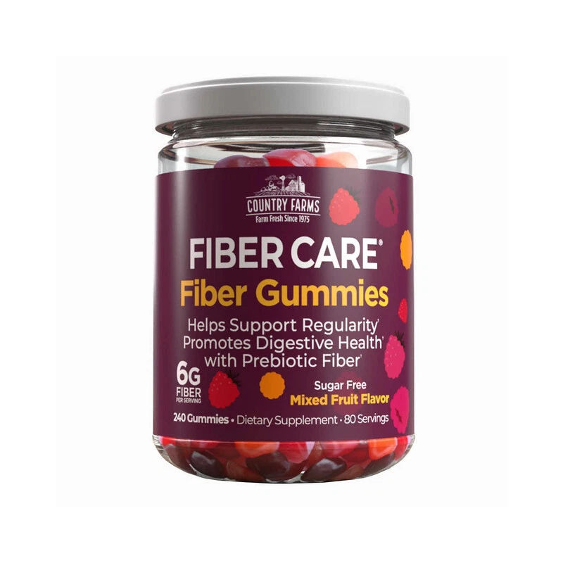 Fiber Care Gummies 6 mg Sugar Free - 240 Gummies