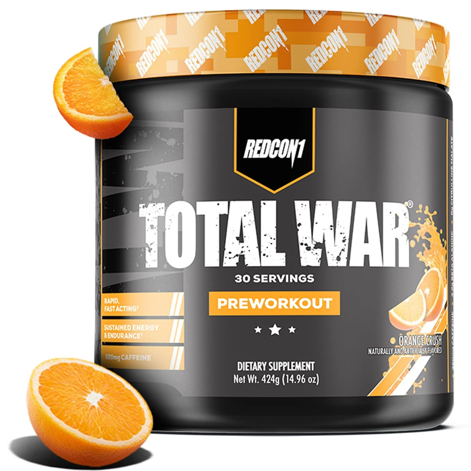 REDCON1 Total War Preworkout Orange Crush - Contains 320mg of Caffeine from G...