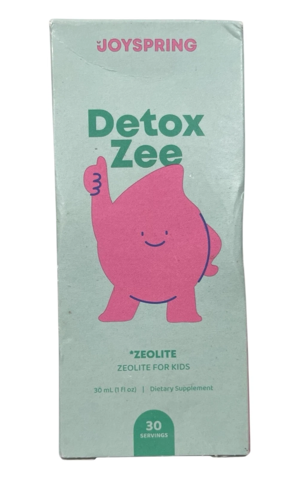 Joyspring Detox Zee - Zeolite Drops For Kids - Berry Flavor - 1 fl oz -Exp 10/26