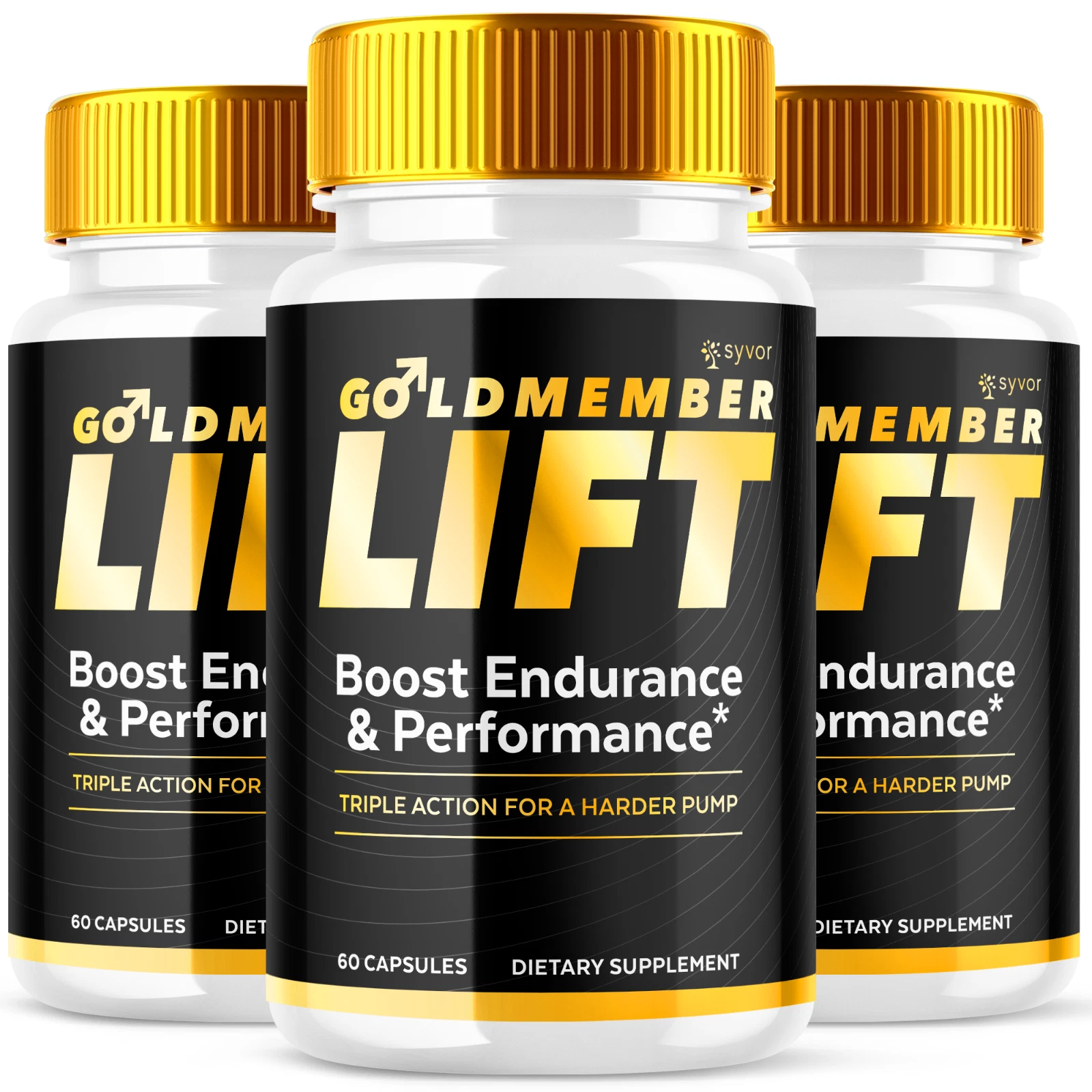 Goldmember Lift Support Vitamin Maximum Strength Supplement for Men 180 Capsules