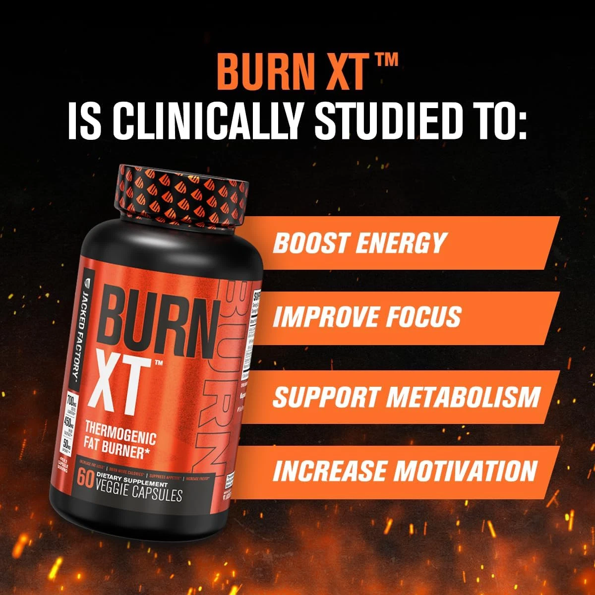 Burn-Xt Clinically Studied Fat Burner & Weight Loss Supplement - Appetite Sup...