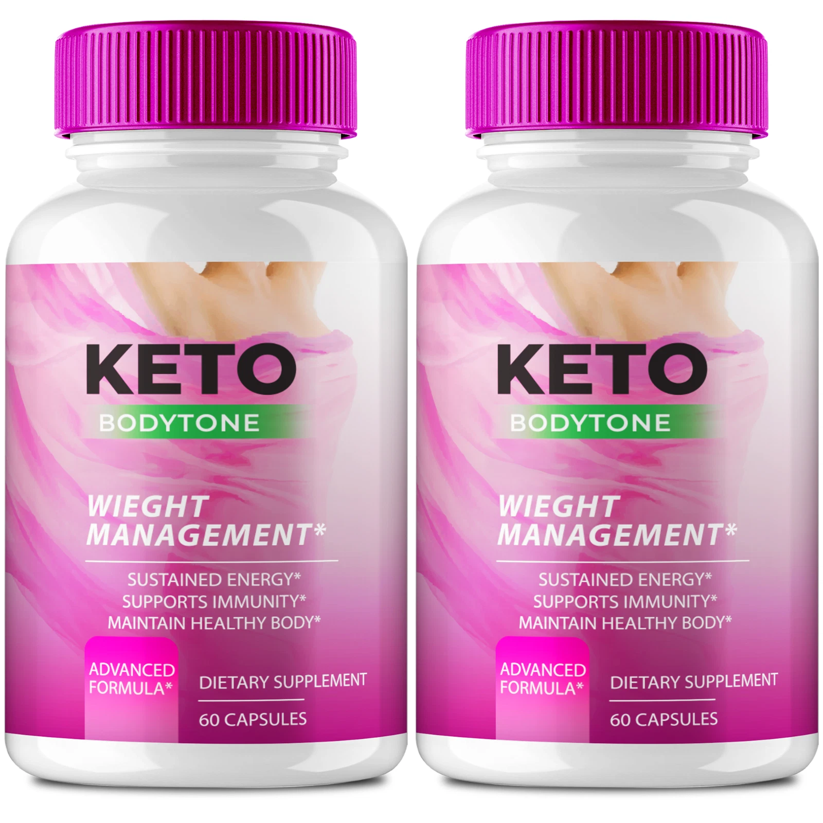(2 Pack) Keto Bodytone Advanced Weight Loss Pills, Keto Body Tone Boosts Energy