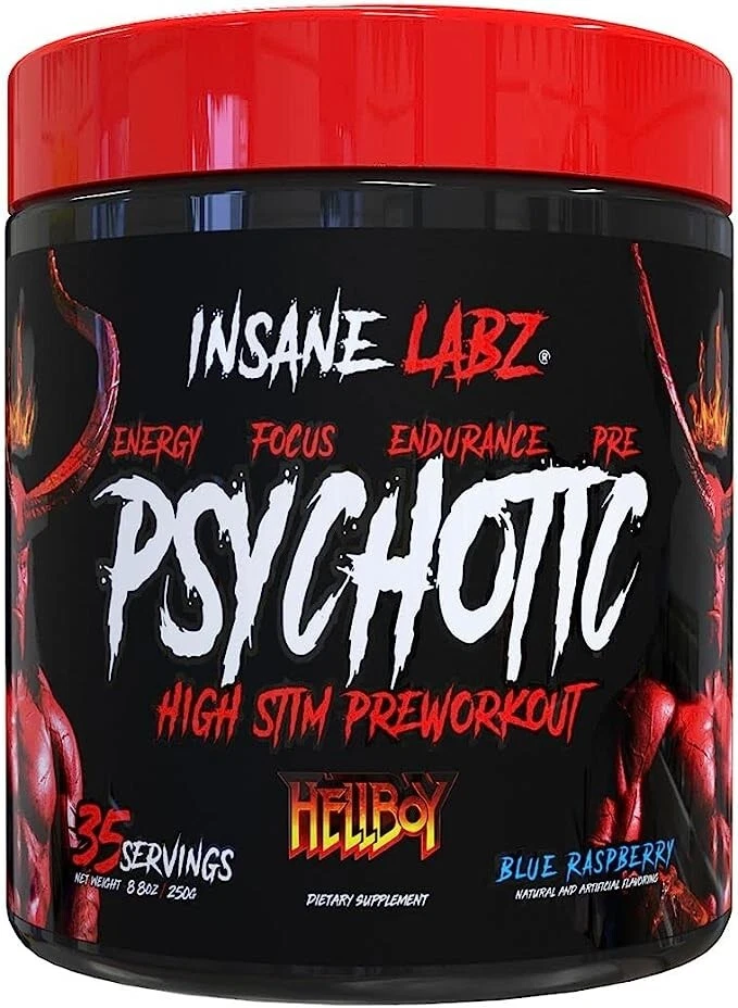 Insane Labz Hellboy Edition High Stimulant Preworkout Powder Fruit Punch