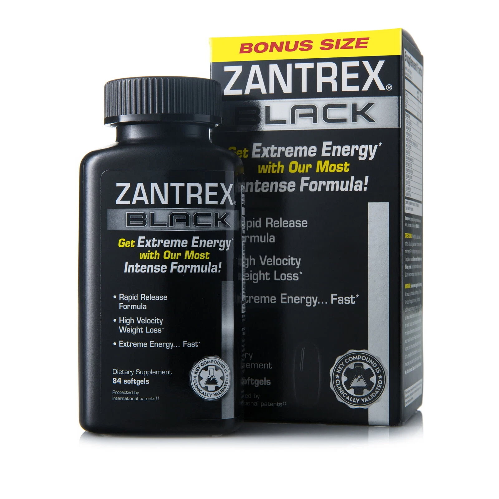 NEW Zantrex Black Rapid Release Weight Loss Supplement, 84 Capsules