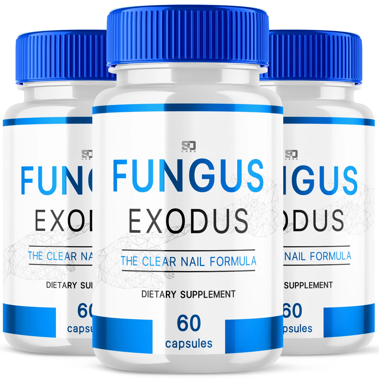 (3 Pack) Fungus Exodus The Clear Nail Formula Pills, Fungus Nails (180 Capsules)