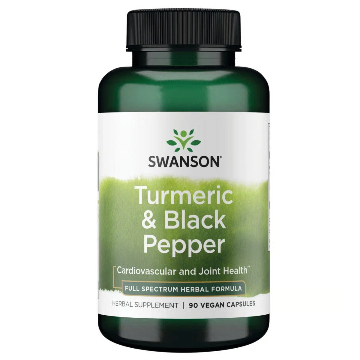 Swanson Turmeric & Black Pepper 600 mg 90 Vegan Caps