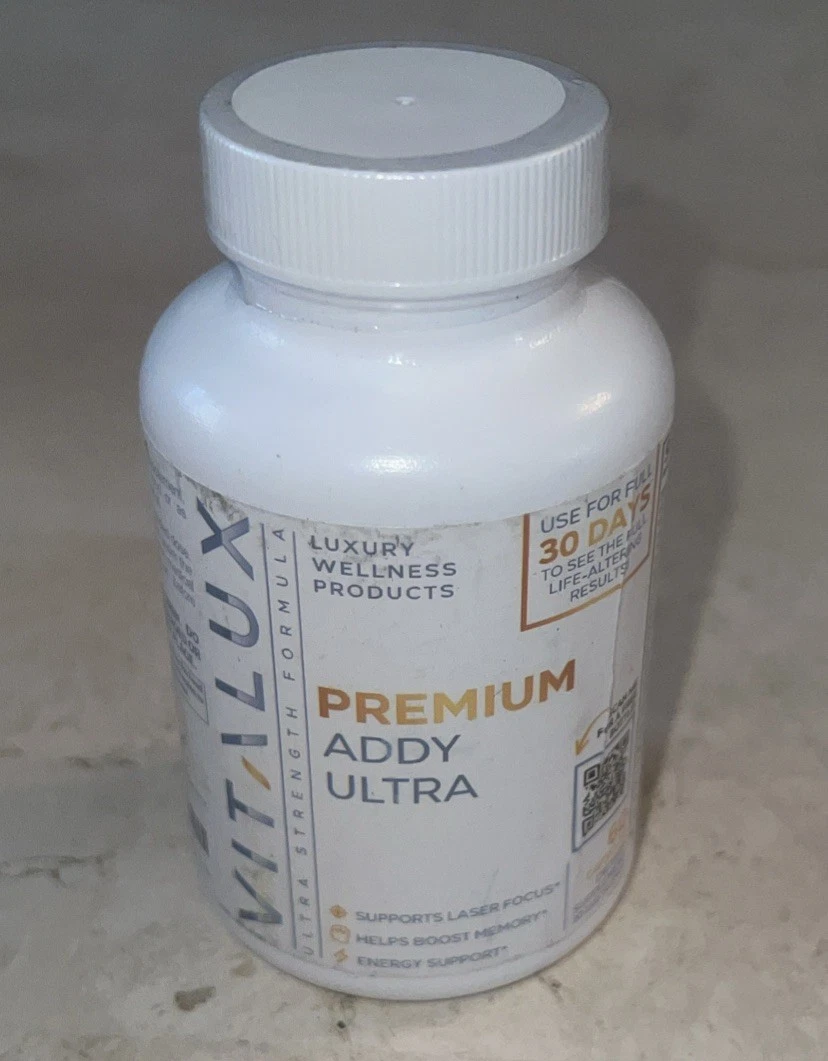 Vitalux ~ Premium Addy Ultra ~ 60 Caps ~ Sealed Exp. 8/25 30 Day Memory Support