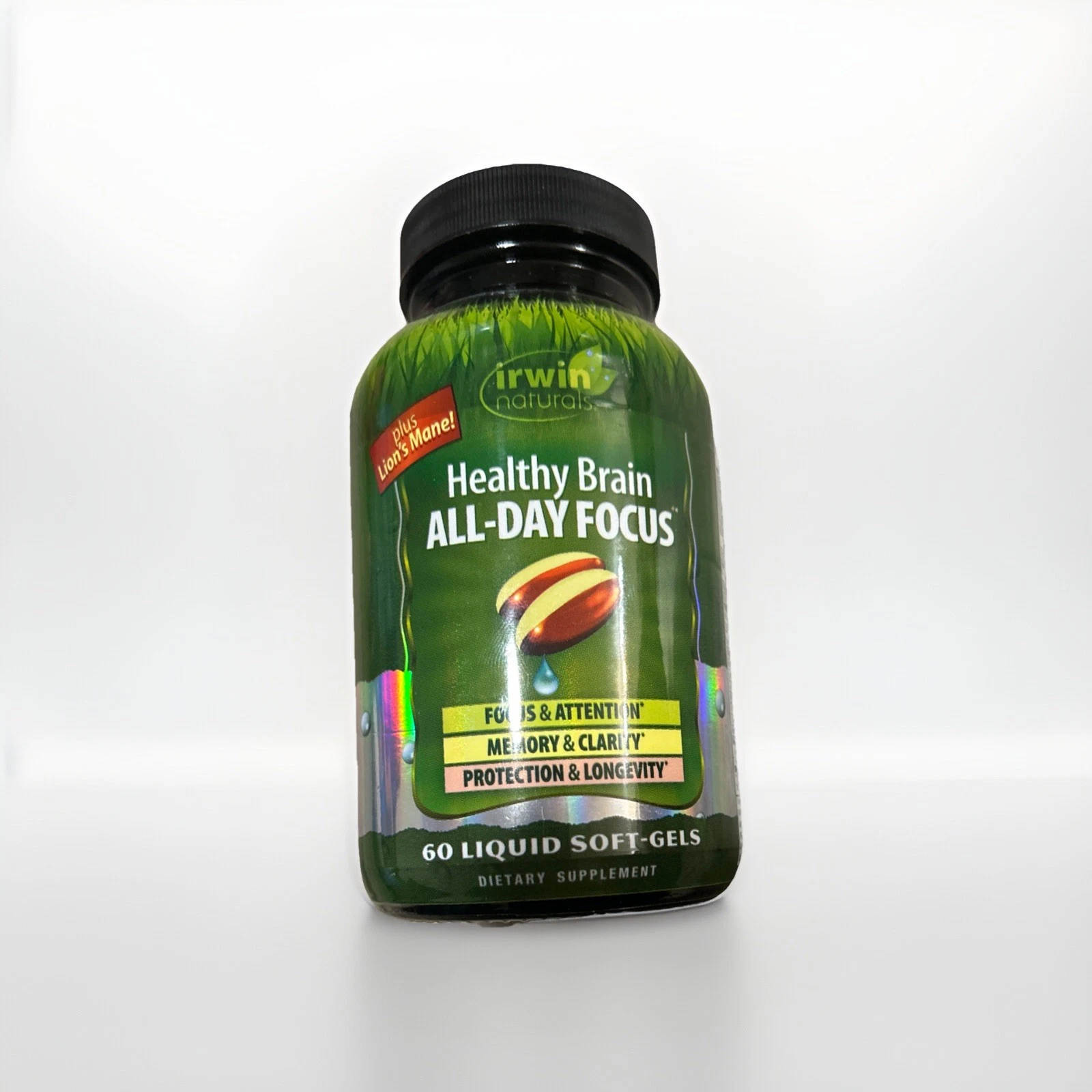 Irwin Naturals Healthy All Day Focus - 60 Softgels Brand New 04/26