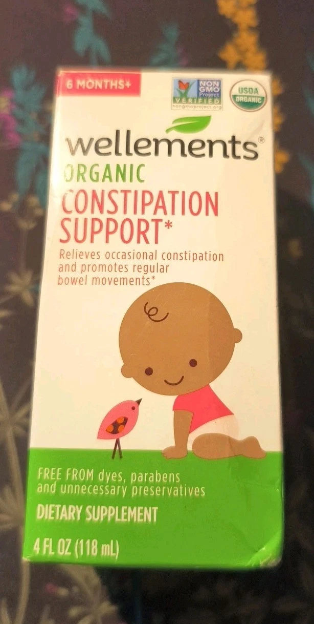 Wellements Organic Baby Constipation Support 4 FL Oz 6 Months