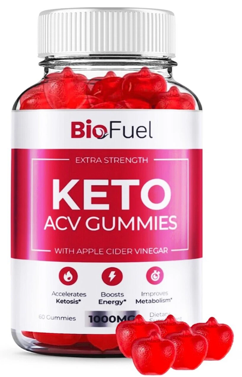 BioFuel Keto ACV Gummies Weight Loss Management Dietary Supplement (60 Gummies)