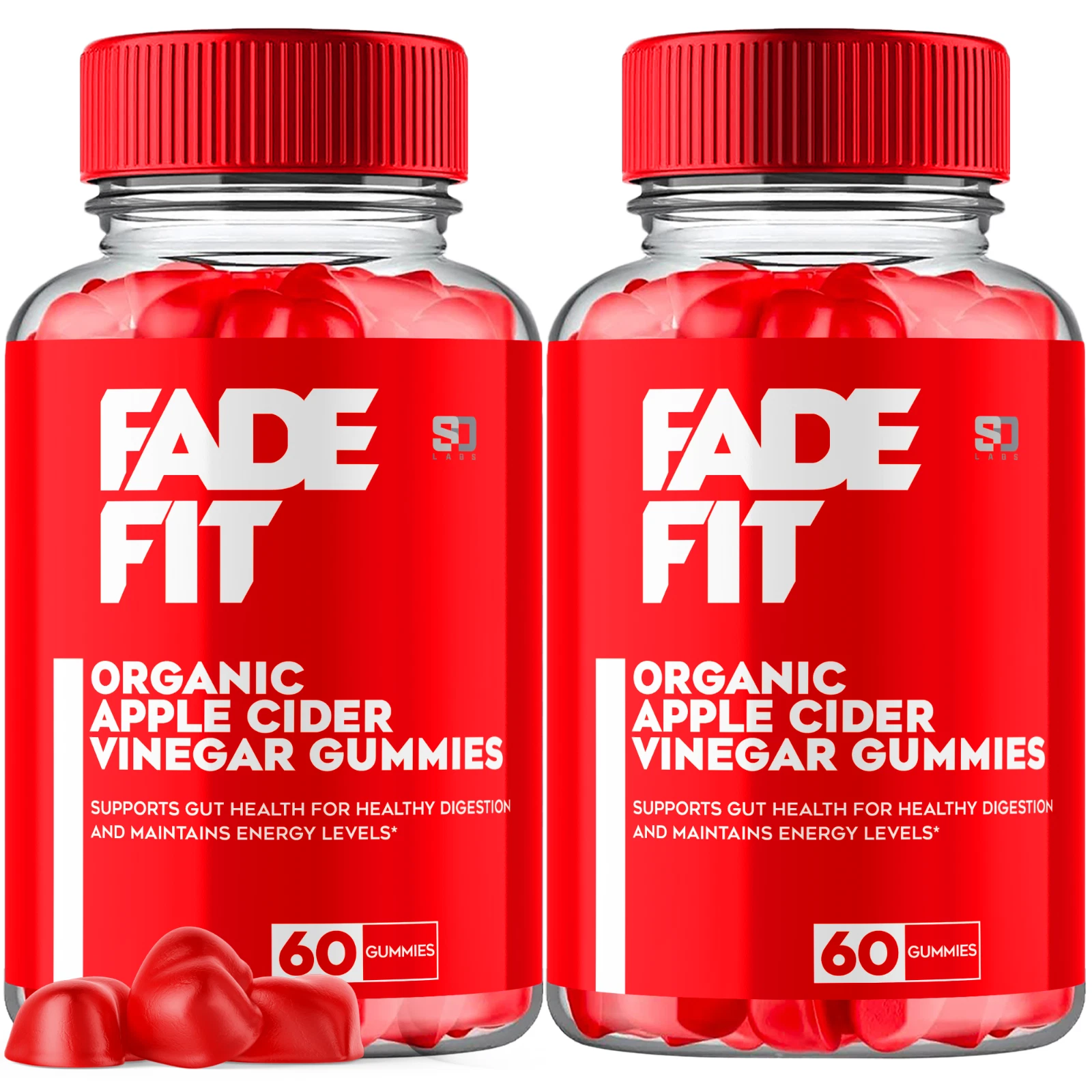 (2 Pack) Fade Fit Keto Gummies, Fade Fit ACV Keto Weight Loss (120 Gummies)