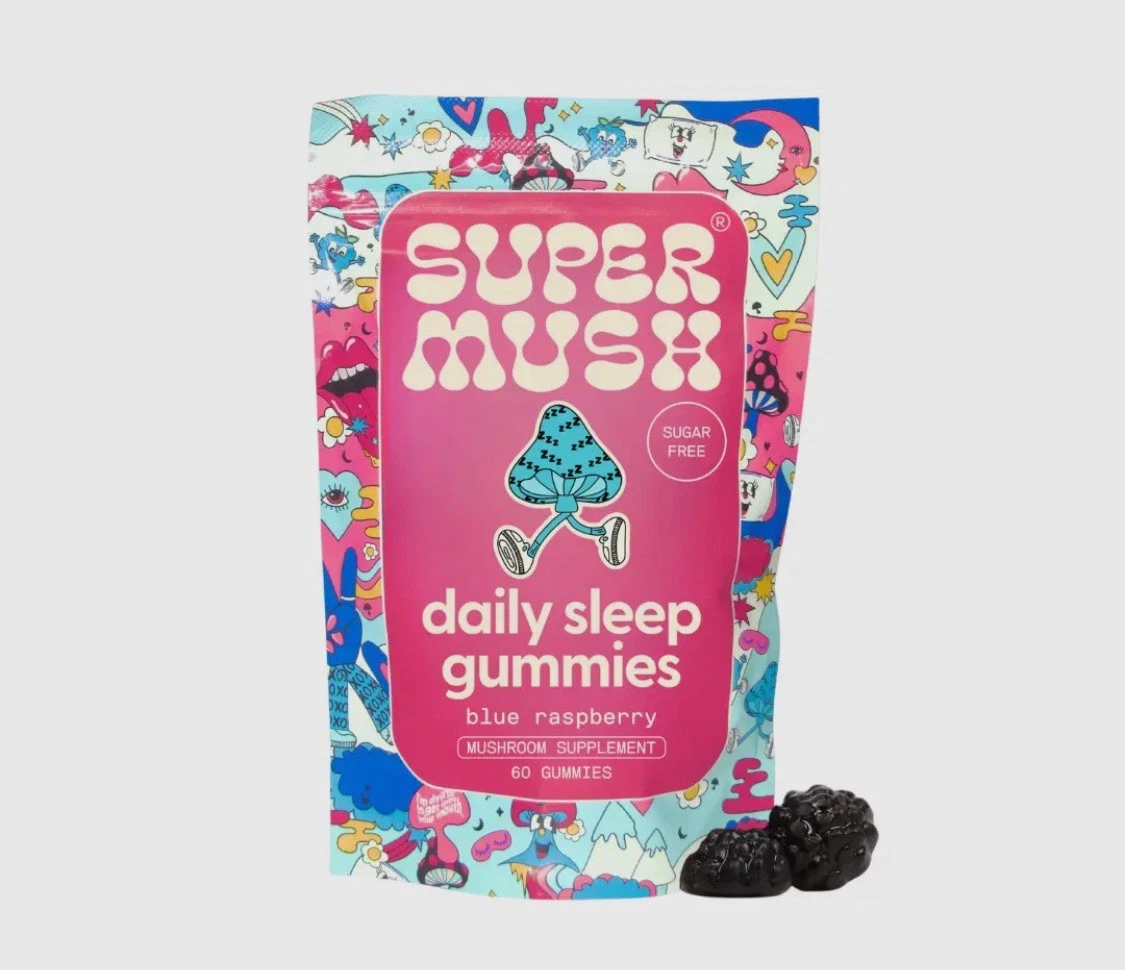 SuperMush Sleep Gummies for Adults - Mushroom Supplement with Magnesium Citra...