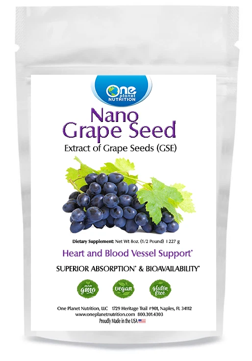 One Planet Nutrition Nano Grape Seed Powder - 8 oz (227 Servings)