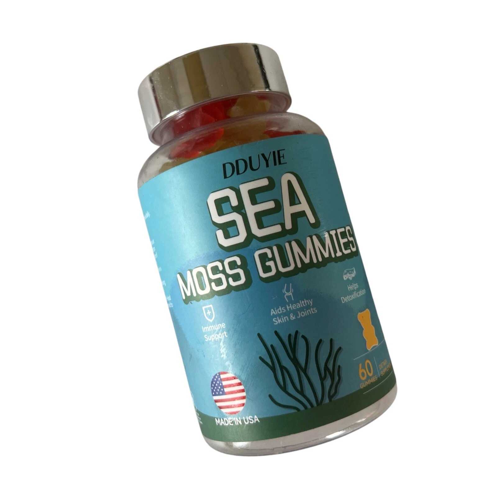 Dduyie Sea Moss Gummies 60 Gummies Immune Skin Joints Exp 05/2025