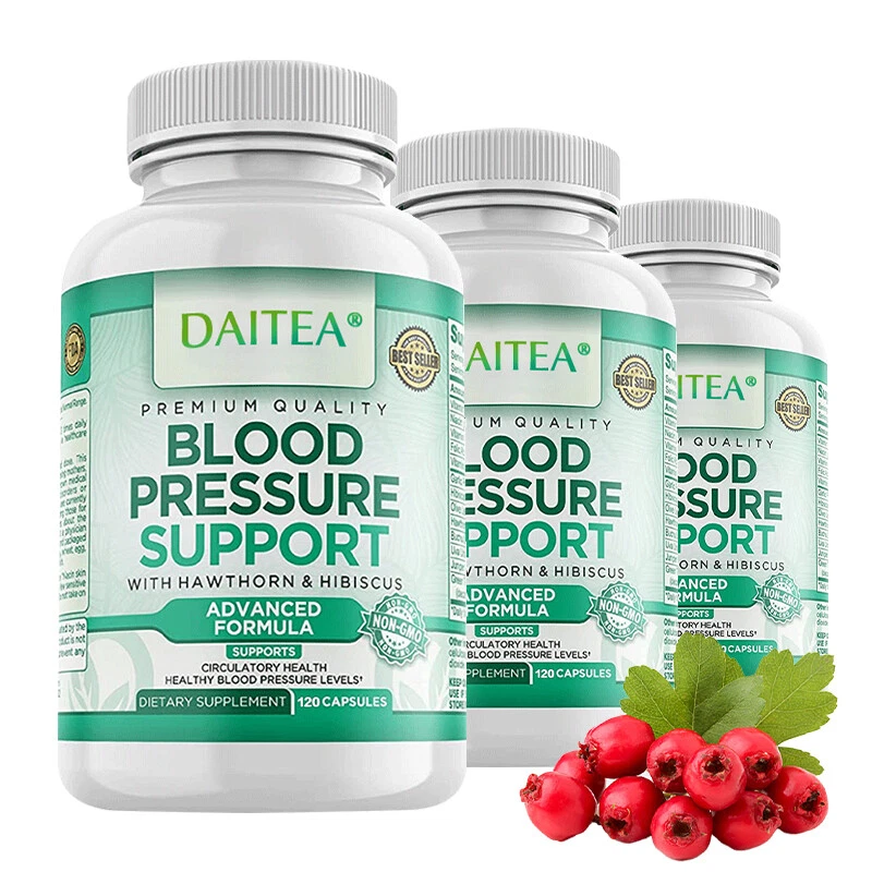 Premium Blood Pressure Support Supplement - Supports Heart Health -30/60/120Caps