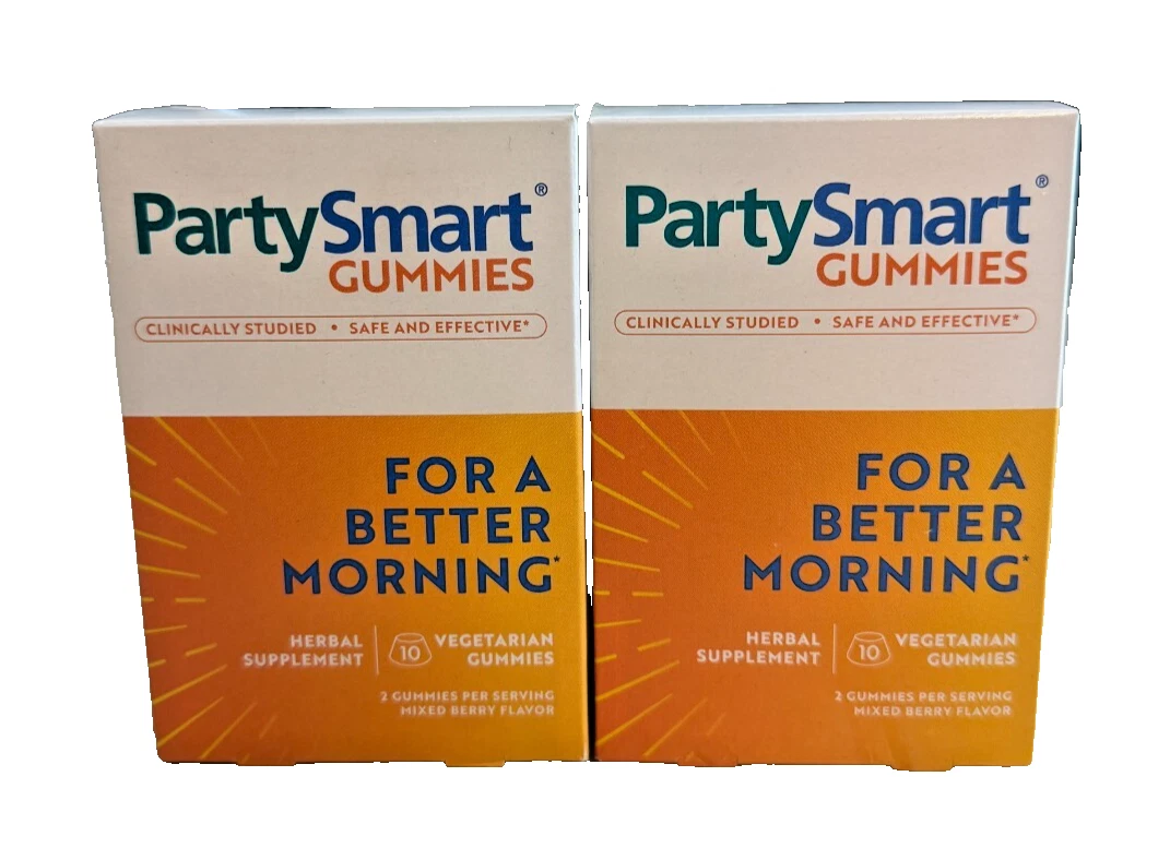 (2) HIMALAYA HERBALS PARTYSMART GUMMIES 10CT EA - EXP 10/25