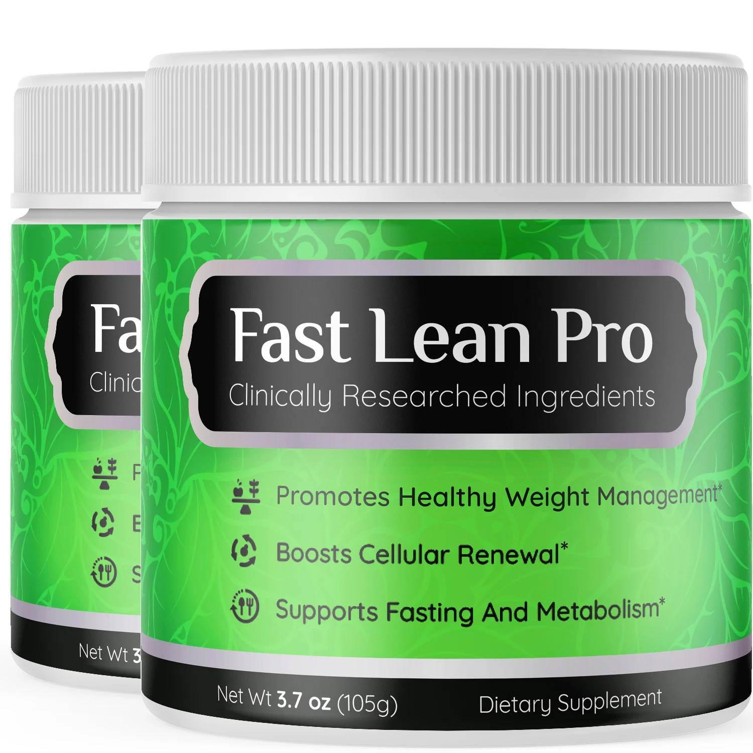 Fast Lean Pro Powder Weight Management Support Shake Support Metabolism (2 Pack)