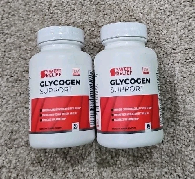 (2 Pack) Sweet Relief Glycogen Blood Support Supplement Capsules (120 Capsules)