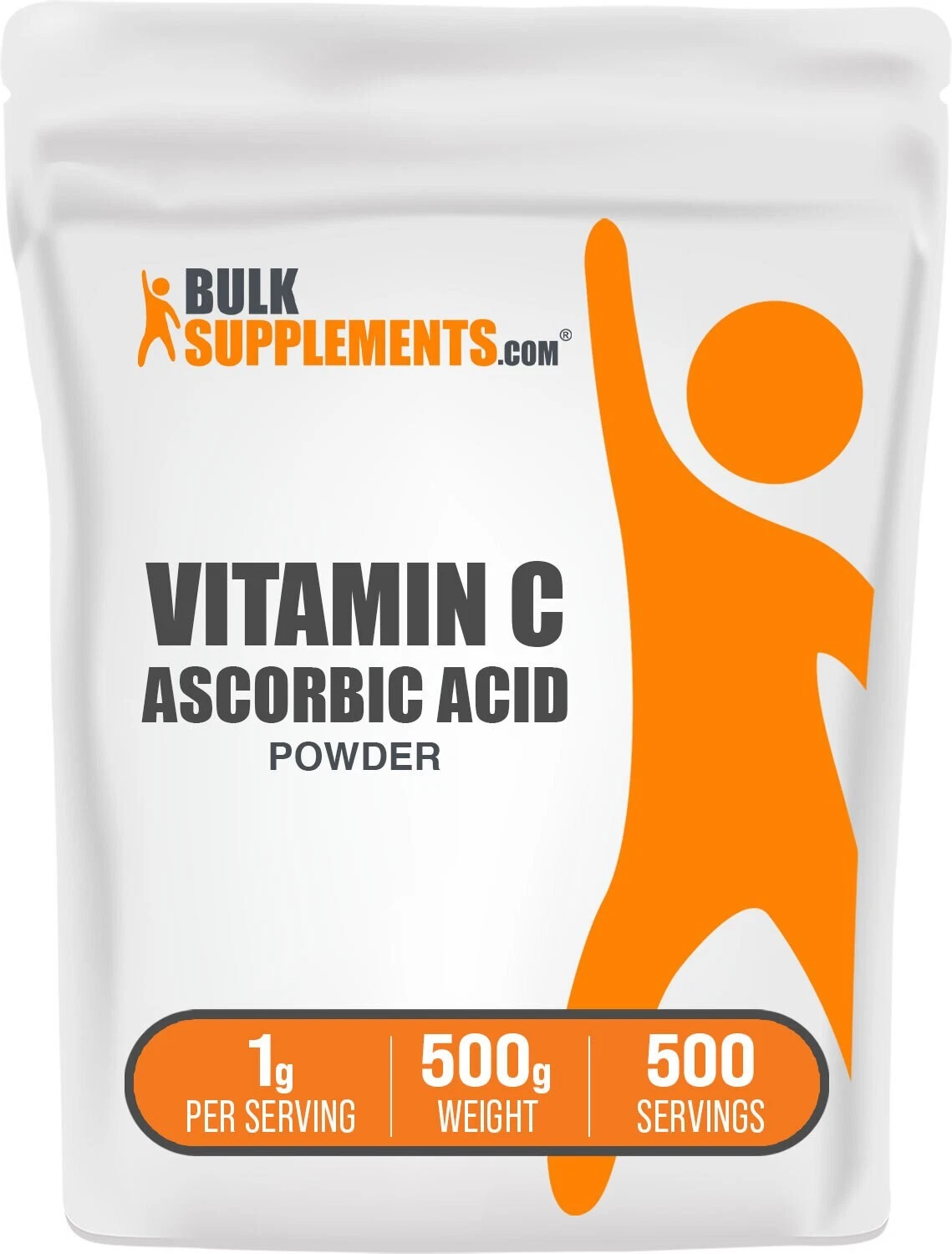 BulkSupplements Ascorbic Acid (Vitamin C) Powder - 1g per Serving