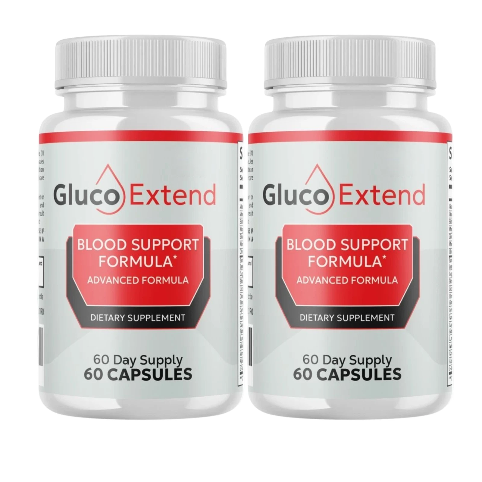 2-Pack Gluco Extend Blood Support, GlucoExtend Glyco Support - 120 Capsules