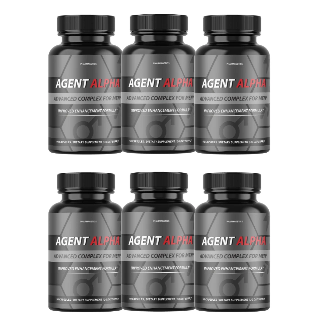 Agent Alpha Supplement for Men Virility Performance Formula - 6 Bottles