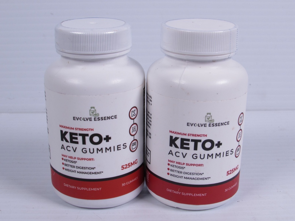 (2 Pack) EVOLVE Essence Keto+ACV Gummies to Support Weight Loss and Wellness