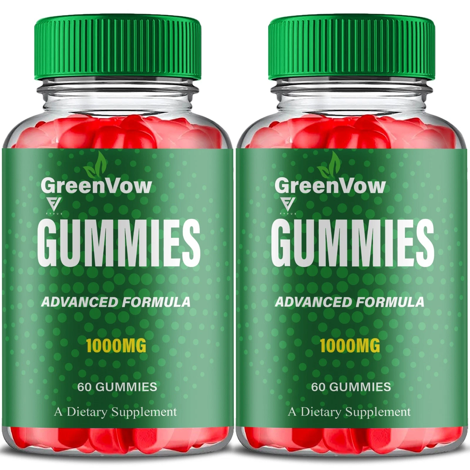 (2 Pack) GreenVow Health Gummies, Green Vow Advanced Support (120 Gummies)