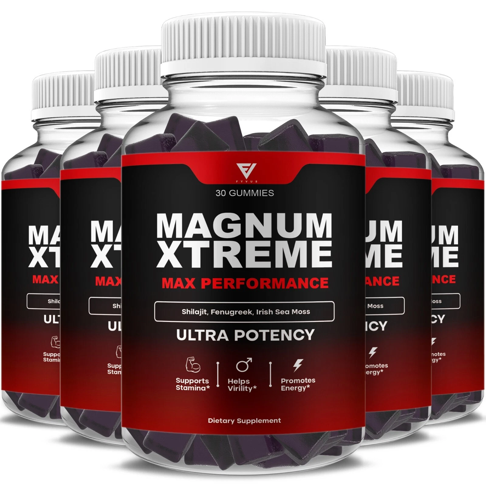 (5 Pack) Magnum Xtreme Gummies Magnum Extreme Advanced Formula (5 Month Supply)