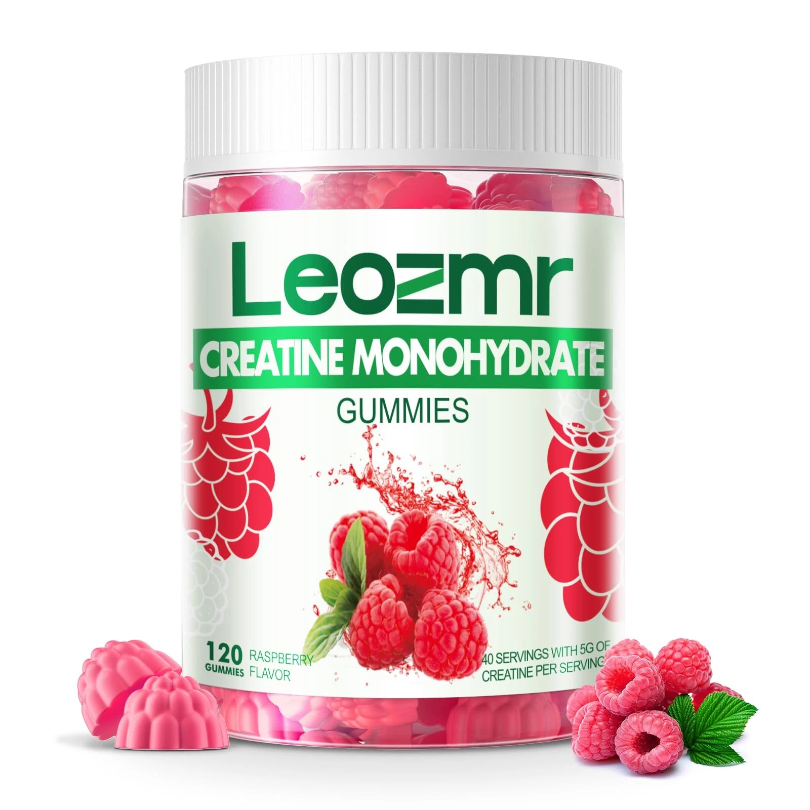 Leozmr Creatine Monohydrate Gummies for Men & Women-5g of Creatine Monohydrate p