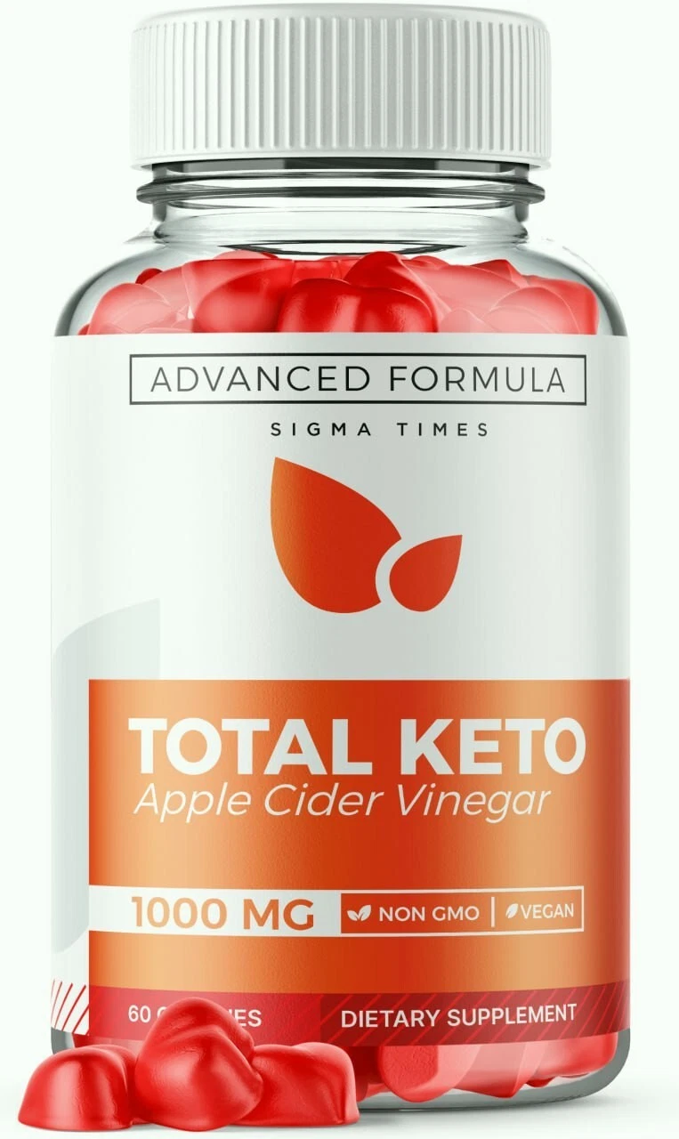 Total Keto ACV Weight Loss Gummies to Lose Belly Fat and Suppress Appetite 60ct