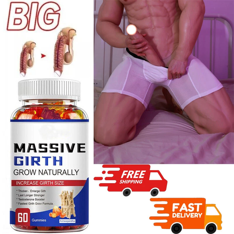 Male Enhancement Gummies Booster & Thicker Last Longer Stronger Bigger 60 Gummy